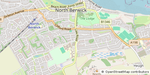 Map of North Berwick, East Lothian