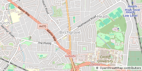 Map of Cardiff