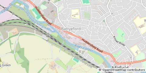 Map of Mirfield, West Yorkshire
