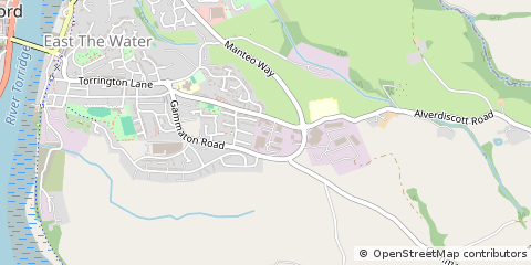 Map of Bideford, Devon