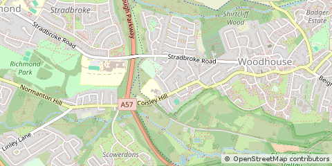Map of Sheffield