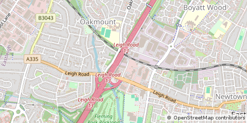 Map of Eastleigh, Hampshire