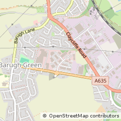 Map of Barnsley, South Yorkshire