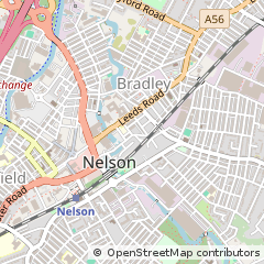 Map of Nelson, Lancashire