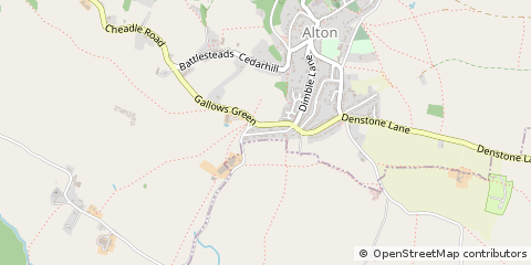 Map of Stoke on Trent, Staffordshire
