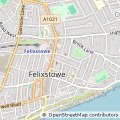 Map of Felixstowe