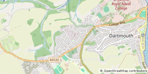 Map of Townstall, Dartmouth Devon