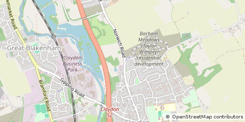 Map of Ipswich, Suffolk