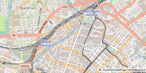 Map of Manchester