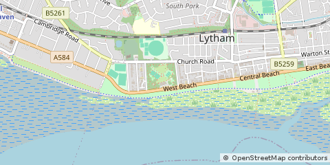 Map of Lytham ST. Annes, Lancashire