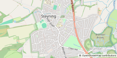 Map of Steyning, West Sussex
