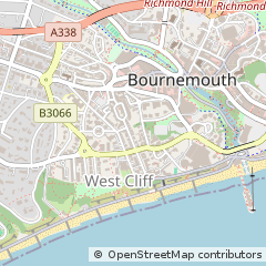 Map of Bournemouth, Dorset