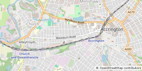 Map of Accrington