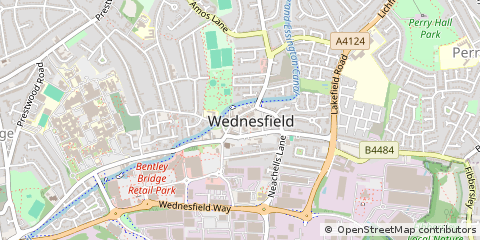Map of Wolverhampton, West Midlands