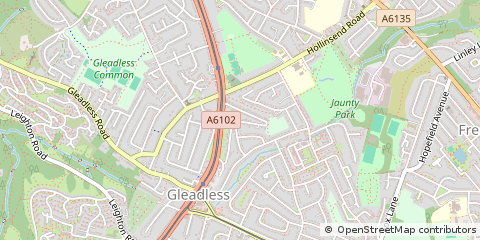 Map of Sheffield