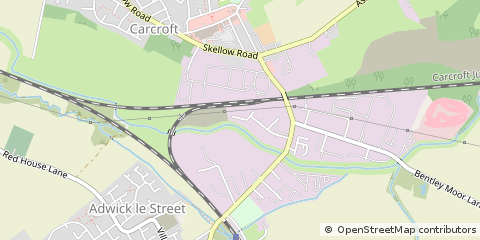 Map of Doncaster, South Yorkshire