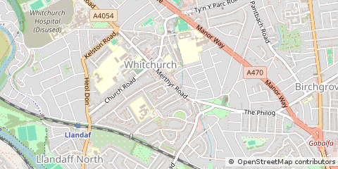 Map of Cardiff