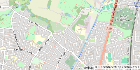 Map of Enfield, Middlesex