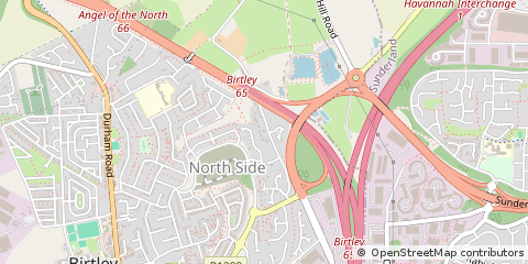 Map of Chester LE Street, Durham