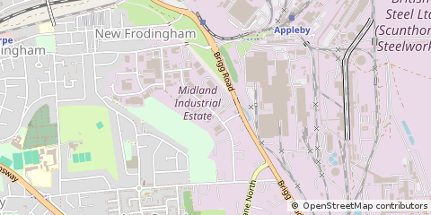 Map of Scunthorpe, North Lincolnshire