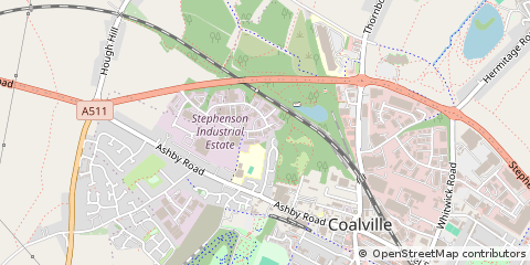 Map of Coalville