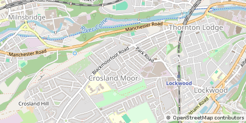 Map of Huddersfield