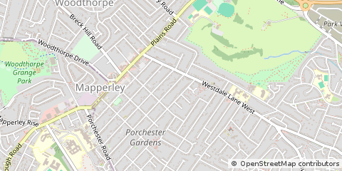 Map of Mapperley, Nottingham
