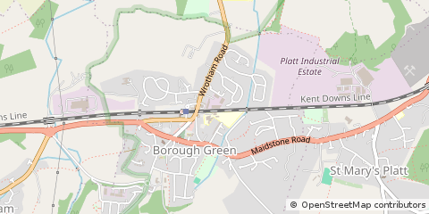 Map of Sevenoaks, Kent