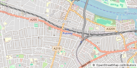 Map of Putney, London