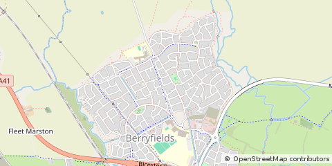 Map of Aylesbury, Buckinghamshire