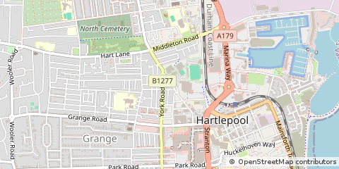 Map of Hartlepool