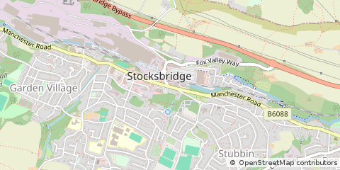 Map of Sheffield, South Yorkshire