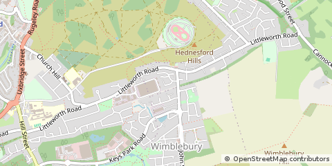 Map of Cannock, Staffordshire