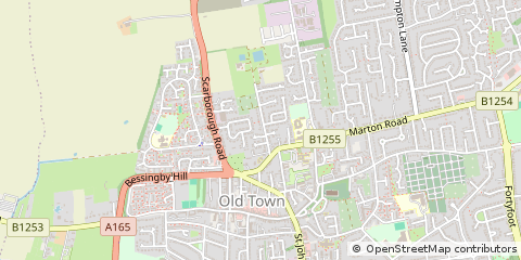 Map of Bridlington, East Yorkshire