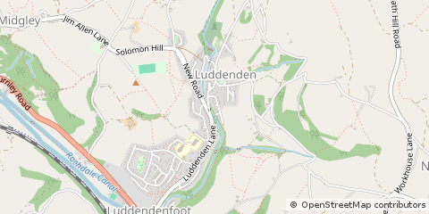 Map of Halifax, West Yorkshire
