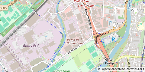 Map of Nottingham