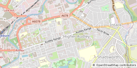 Map of Blackburn, Lancashire