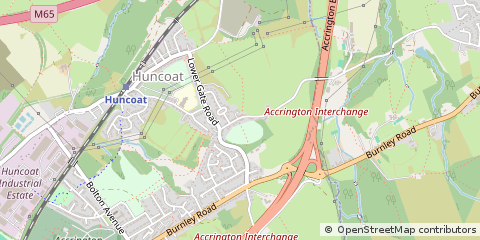 Map of Accrington, Lancashire