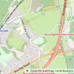Map of Accrington, Lancashire