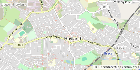 Map of Barnsley