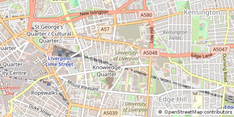 Map of Liverpool, Merseyside