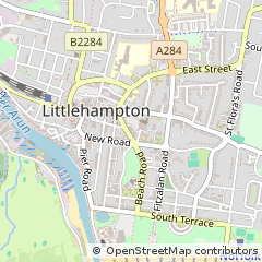 Map of Littlehampton, West Sussex