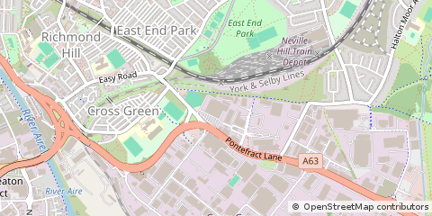 Map of Leeds, West Yorkshire