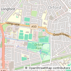 Map of Warrington, Cheshire