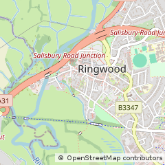 Map of Ringwood, Hampshire