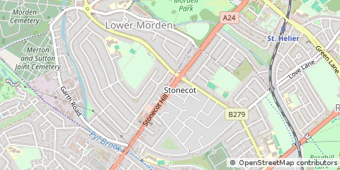 Map of Sutton, Surrey
