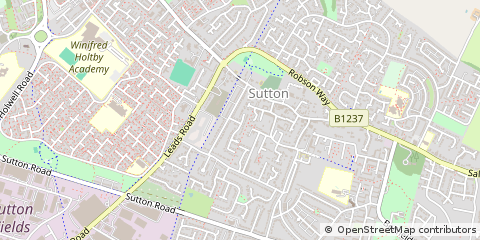 Map of Hull, East Riding of Yorkshire