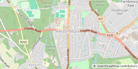 Map of Keston