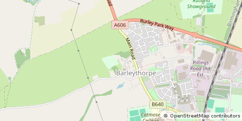 Map of Oakham, Rutland