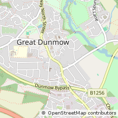 Map of Dunmow, Essex